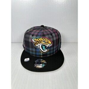 New Era Jacksonville Jaguars Crucial Catch 9FIFTY Snapback Hat 2024 Plaid NEW